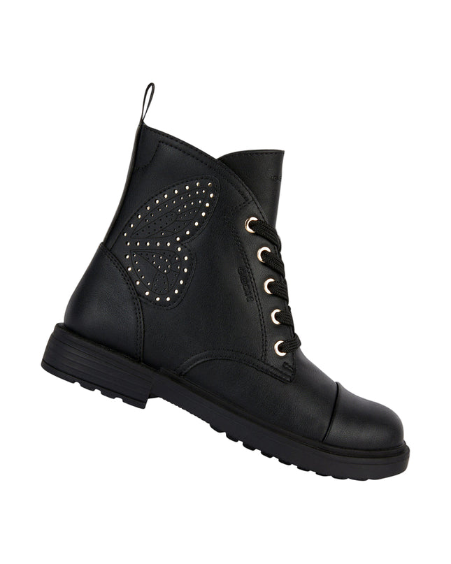 Kids Atelier-Geox-Black Eclair Butterfly Gem Boots
