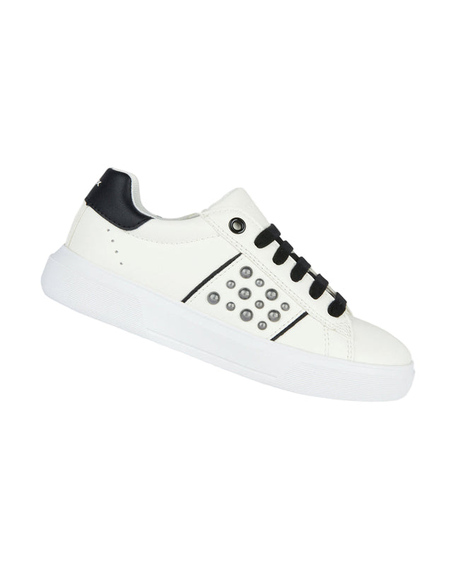 Kids atelier-Geox-White Nettuno Tab Sneakers