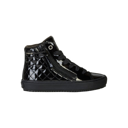Kids Atelier-Geox-Black Kalispera Diamond High Top Sneakers
