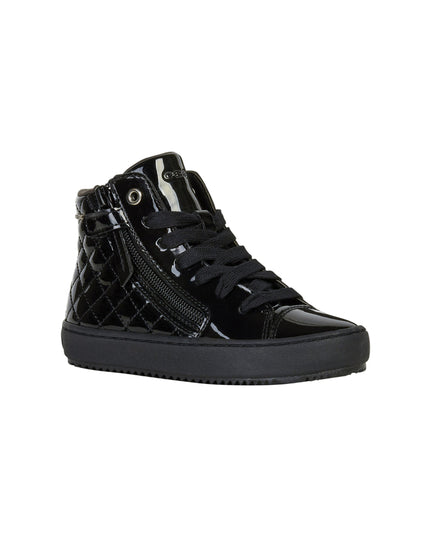 Kids Atelier-Geox-Black Kalispera Diamond High Top Sneakers
