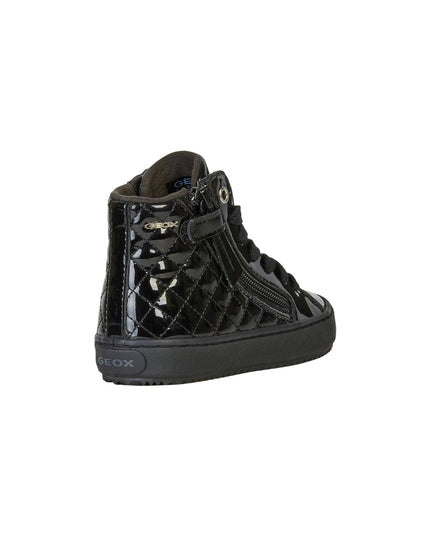 Kids Atelier-Geox-Black Kalispera Diamond High Top Sneakers