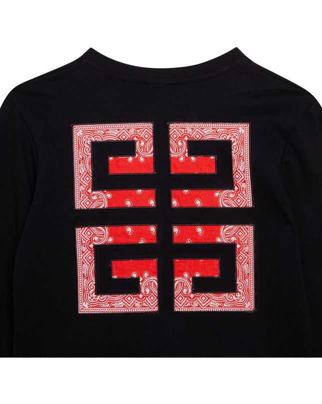 givenchy-h12220-09b-Teen Black Bandana Logo Dress