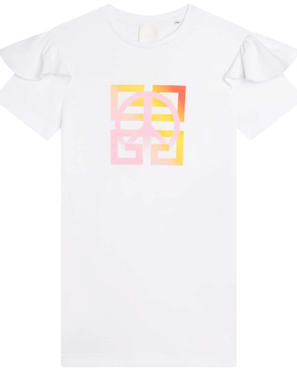 givenchy-h12291-10p-kg-White Logo Dress