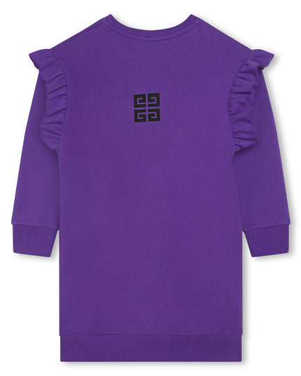 givenchy-h12303-91c-Purple Long Sleeved Dress