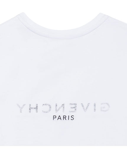 givenchy-h15275-10b-White Logo T-Shirt