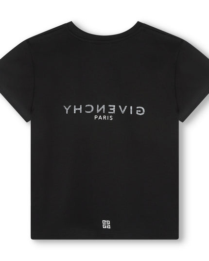givenchy-h15329-09b-Black Logo T-Shirt