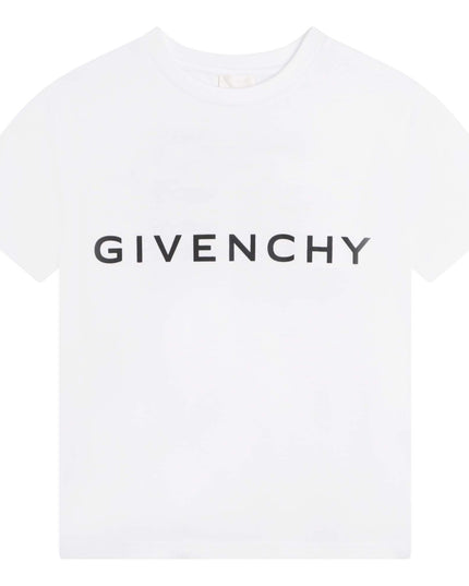givenchy-h25406-10p-kb-White Logo T-Shirt