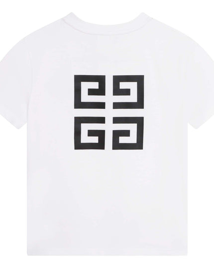 givenchy-h25406-10p-kb-White Logo T-Shirt