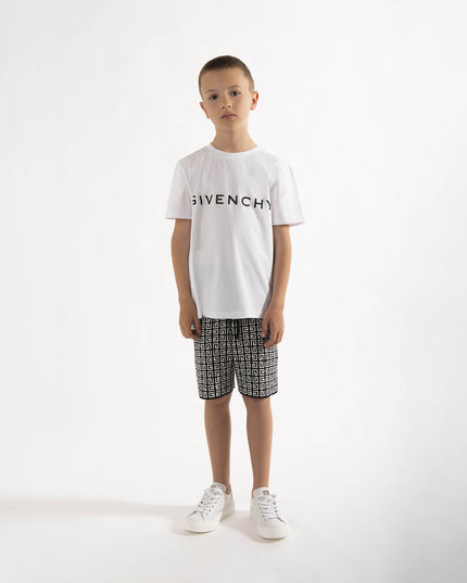 givenchy-h25406-10p-kb-White Logo T-Shirt