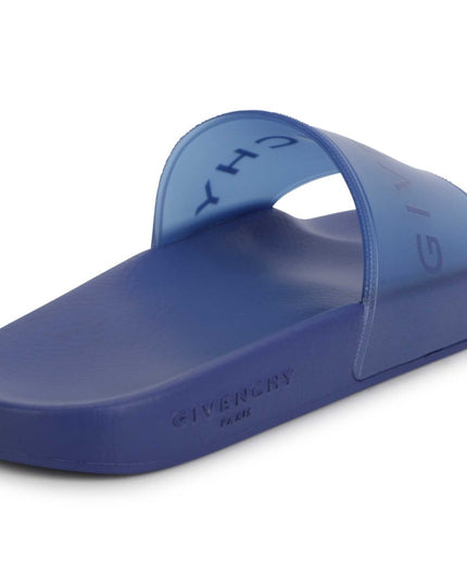 givenchy-h29089-865-kb-Electric Blue Logo Slides