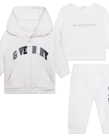 givenchy-h98179-10p-White Logo Outfit Set