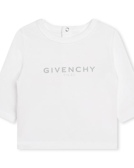 givenchy-h98179-10p-White Logo Outfit Set