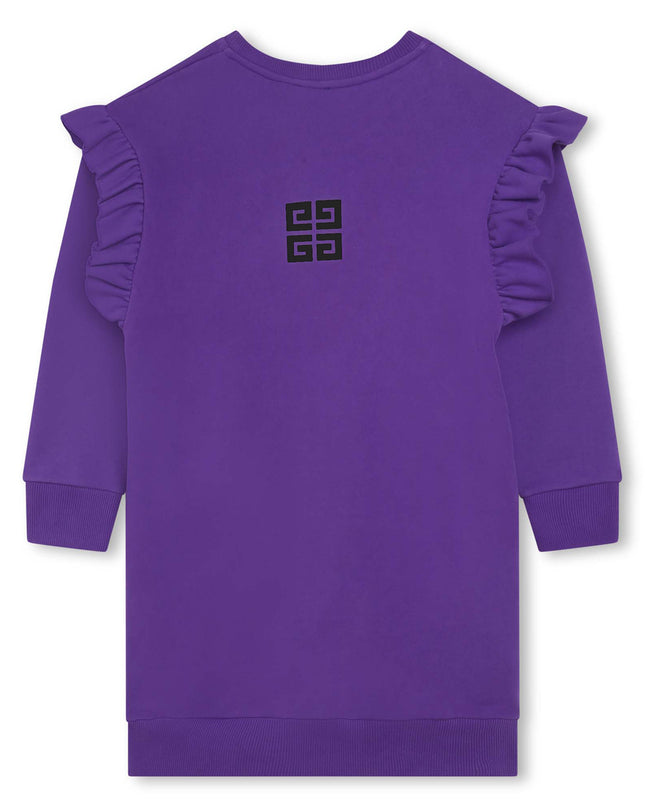 Kids Atelier-Givenchy-Purple Long Sleeved Dress