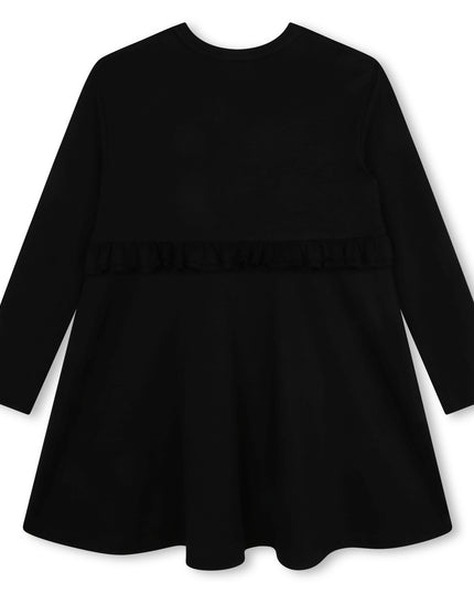Kids atelier-Givenchy-Black Long Sleeved Dress