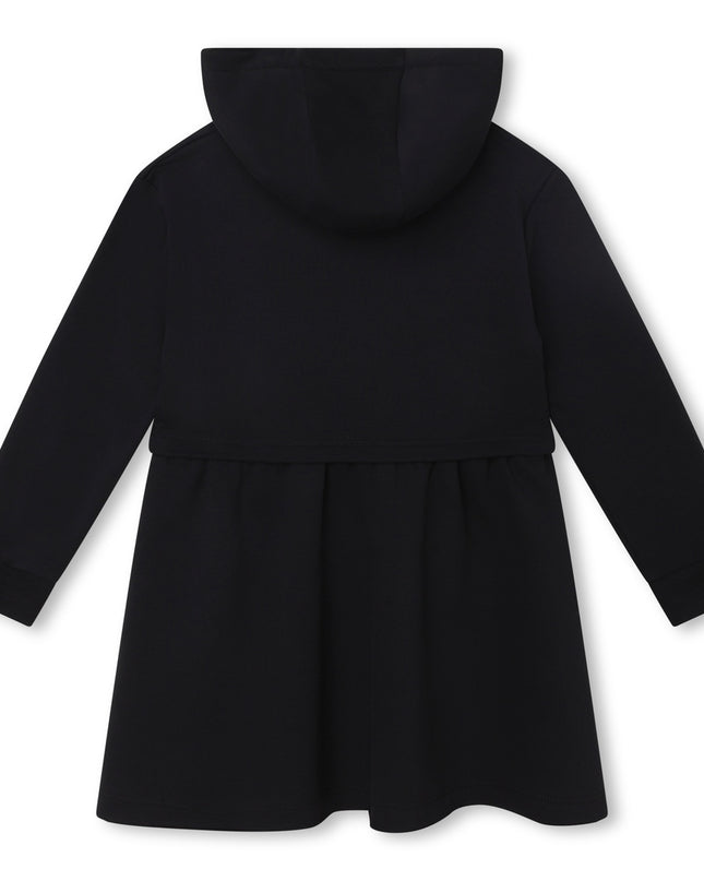 Kids Atelier-Givenchy-Black hooded dress
