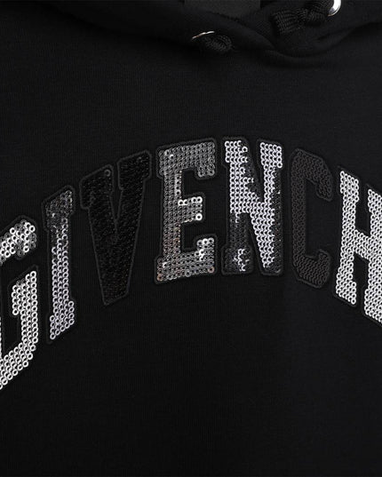 Kids Atelier-Givenchy-Black hooded dress