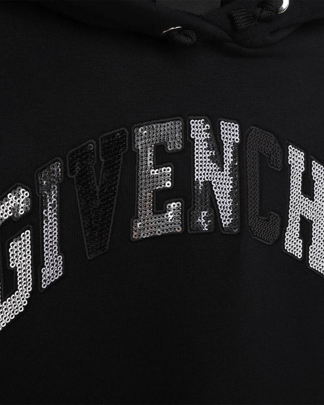 Kids Atelier-Givenchy-Black hooded dress