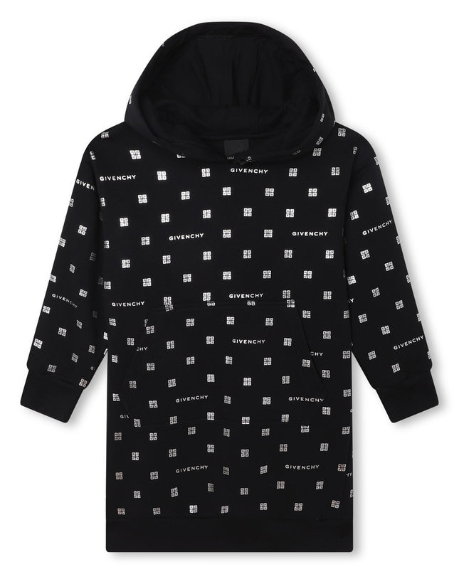Kids Atelier-Givenchy-Black Hooded Dress