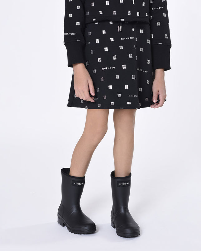 Kids Atelier-Givenchy-Black Hooded Dress