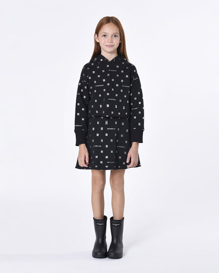 Kids Atelier-Givenchy-Black Hooded Dress