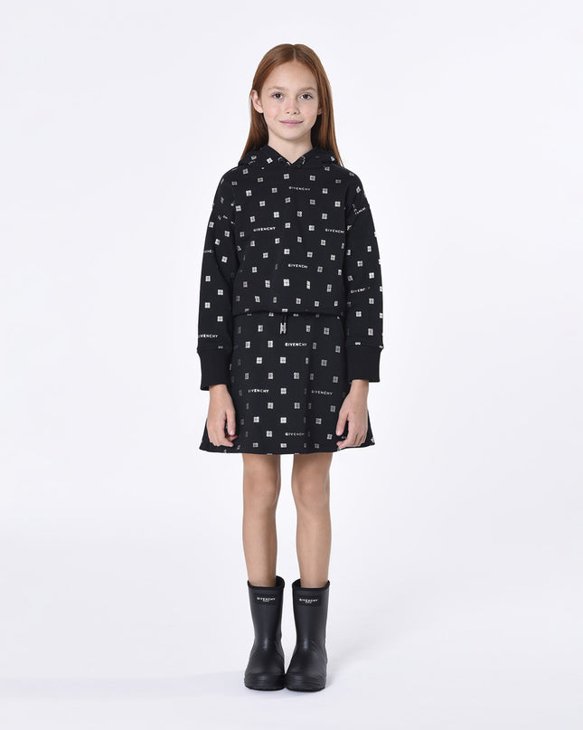 Kids Atelier-Givenchy-Black Hooded Dress