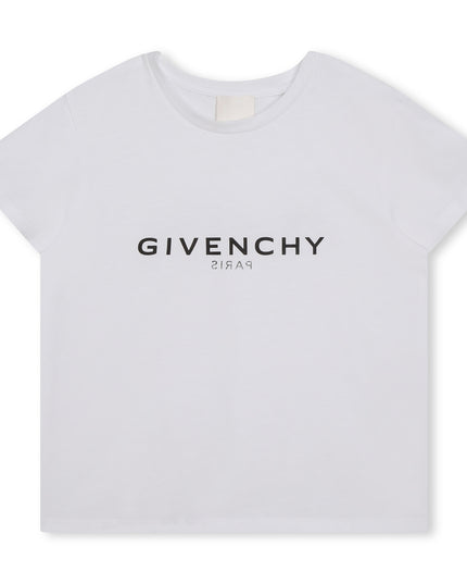 Kids Atelier-Givenchy-White Logo T-Shirt