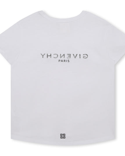 Kids Atelier-Givenchy-White Logo T-Shirt