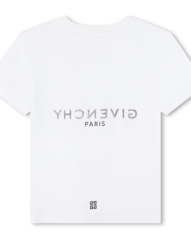 Kids Atelier-Givenchy-White Logo T-Shirt