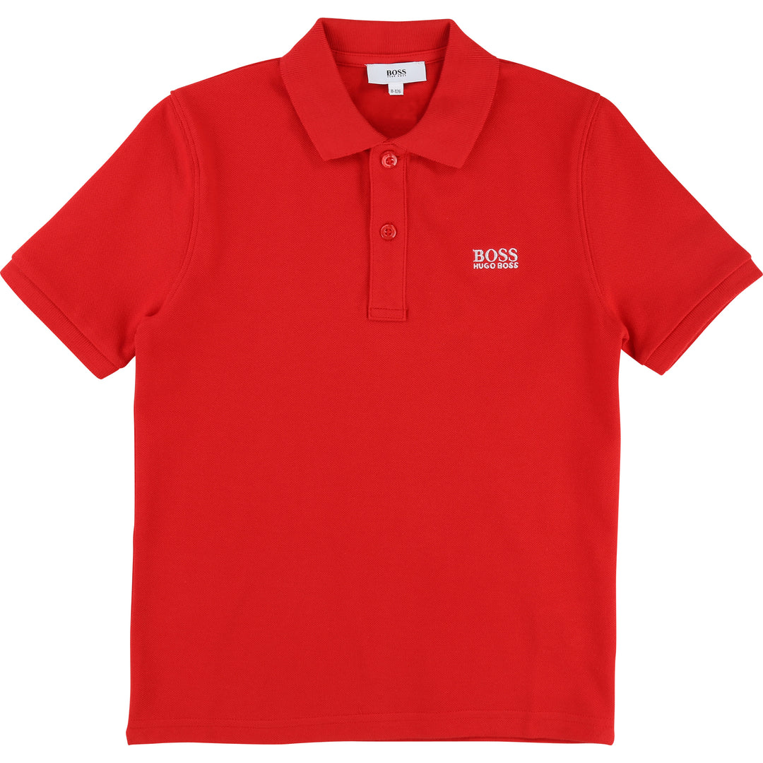 Boss Red Polo T-Shirt-Shirts-BOSS-kids atelier