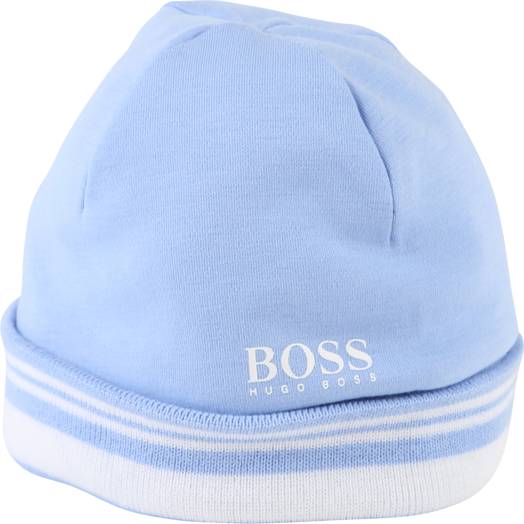Boss Printed Hat Light Blue-Accessories-BOSS-kids atelier