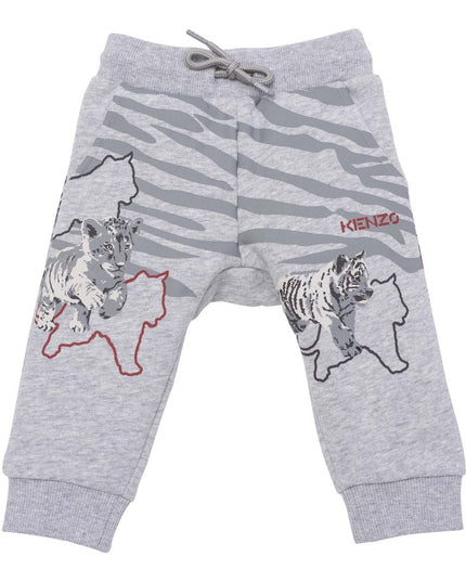 kenzo-Gray Jogging Pants-k04036-a41