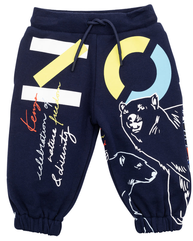 kenzo-Navy Logo Joggers-k04192-868