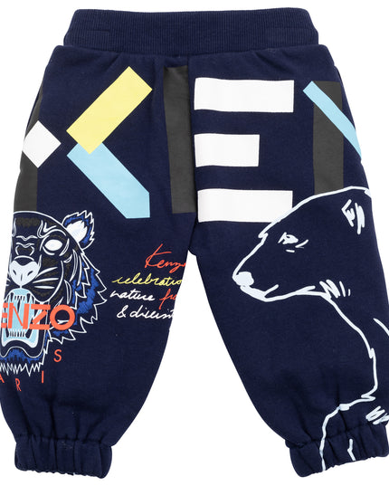 kenzo-Navy Logo Joggers-k04192-868