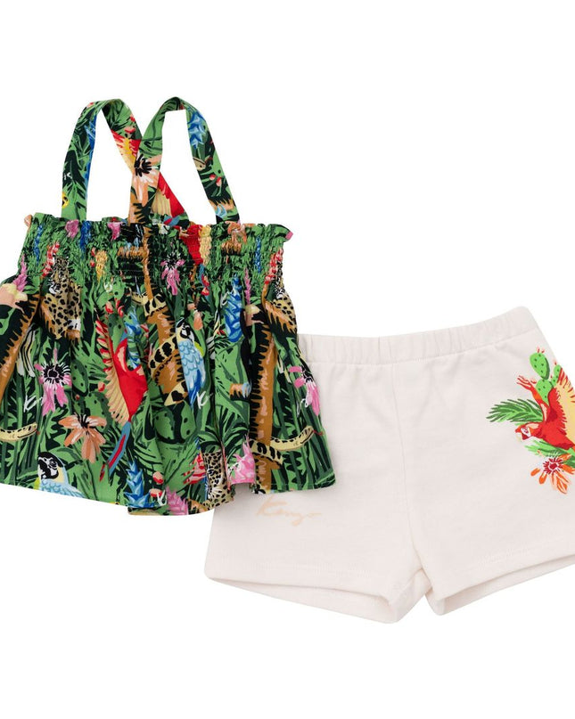 Green Jungle Print Outfit