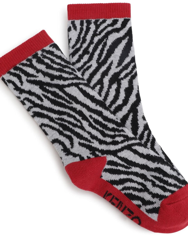 kenzo-Red & Black Socks-k10061-978