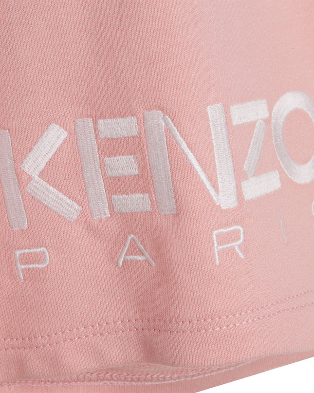 kenzo-k14253-46g-Pink Logo Shorts