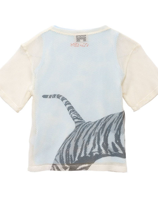 kenzo-White Tiger Print T-Shirt-k15496-152