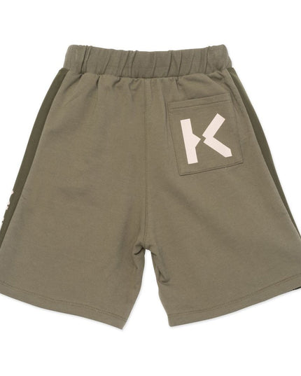 kenzo-Bermuda Green Shorts-k24037-688