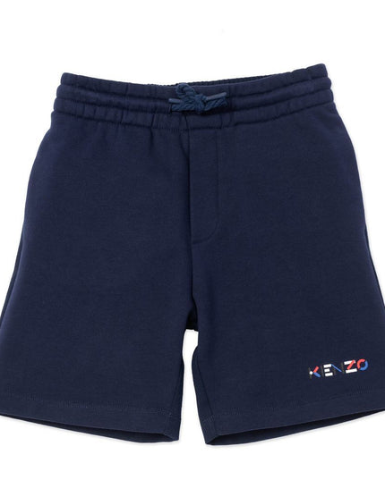 kenzo-Navy Bermuda Shorts-k24042-85t