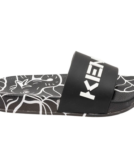 Black Tiger Print Logo Slides