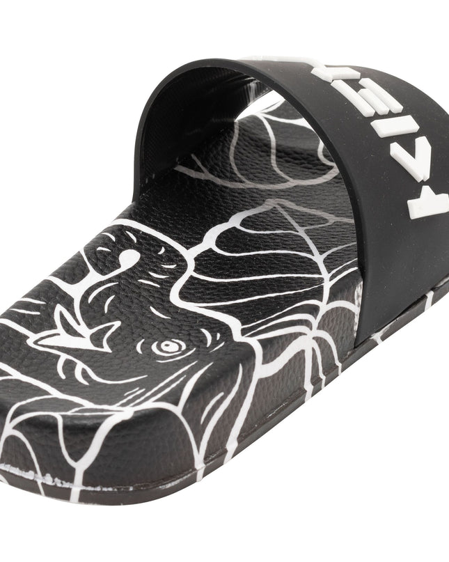 Black Tiger Print Logo Slides