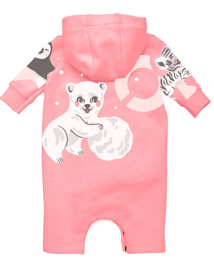 kenzo-Pink Logo Romper-k92026-493