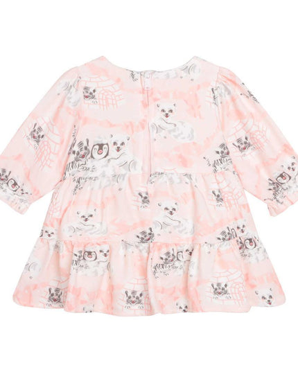 kenzo-Pink Dress & Leggings Set-k98062-44d