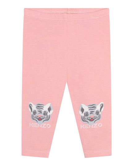 kenzo-Pink Dress & Leggings Set-k98062-44d