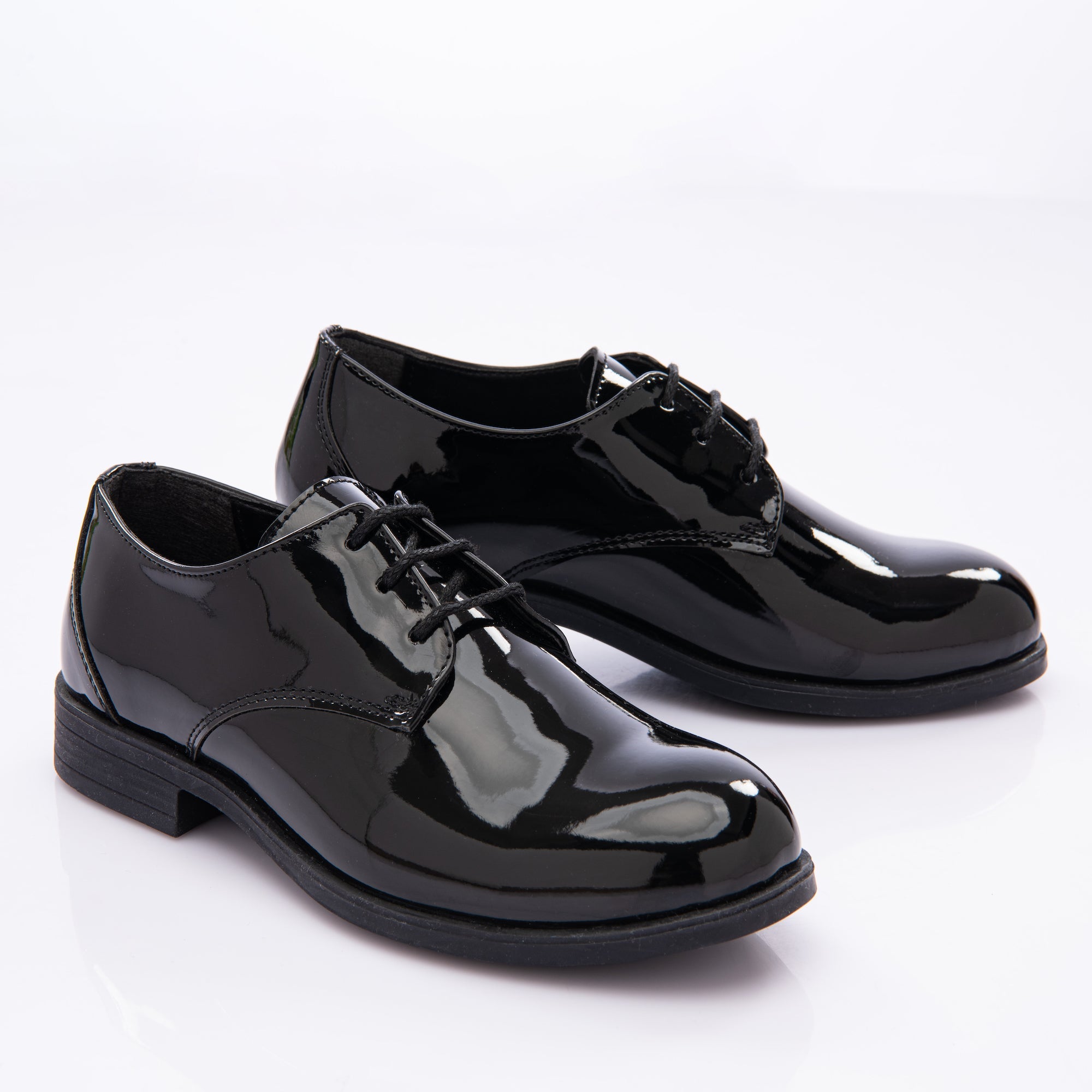 Buy CORDONNIER Black Patent Leather Derby Shoes Leather Shoes for Man at  Amazon.in
