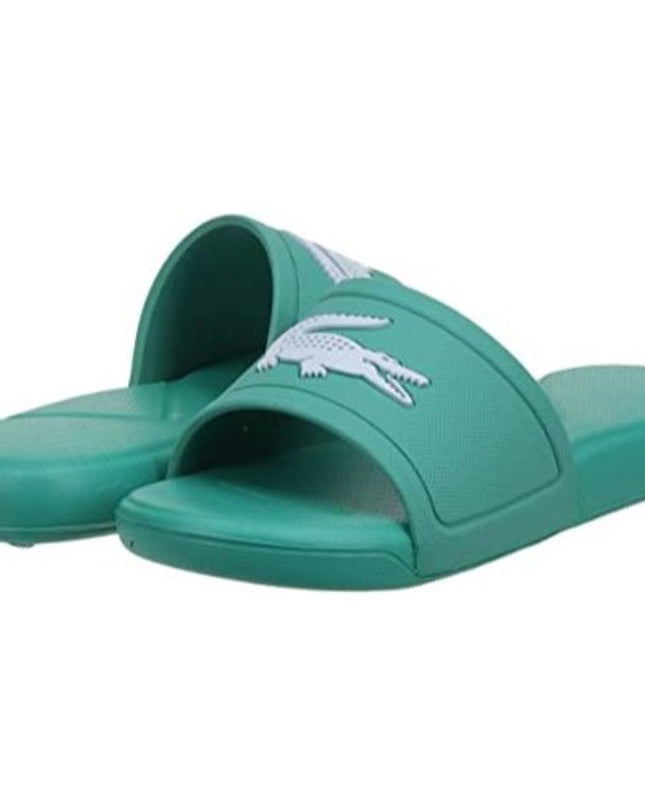 kids-atelier-lacoste-gender-neutral-unisex-kid-girl-boy-green-logo-slides-43cuc00031r7