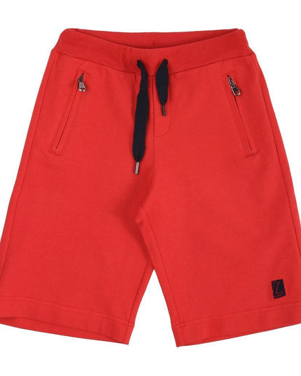 Kids Atelier-lanvin-red-logo-cotton-shorts