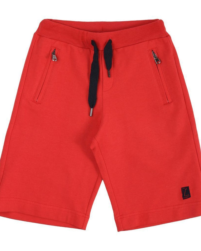 Kids Atelier-lanvin-red-logo-cotton-shorts
