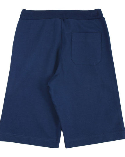 Kids Atelier-Lanvin-Blue Logo Cotton Shorts