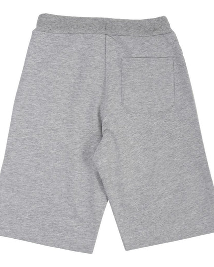 lanvin-Gray Logo Cotton Shorts-4i6139ib260905
